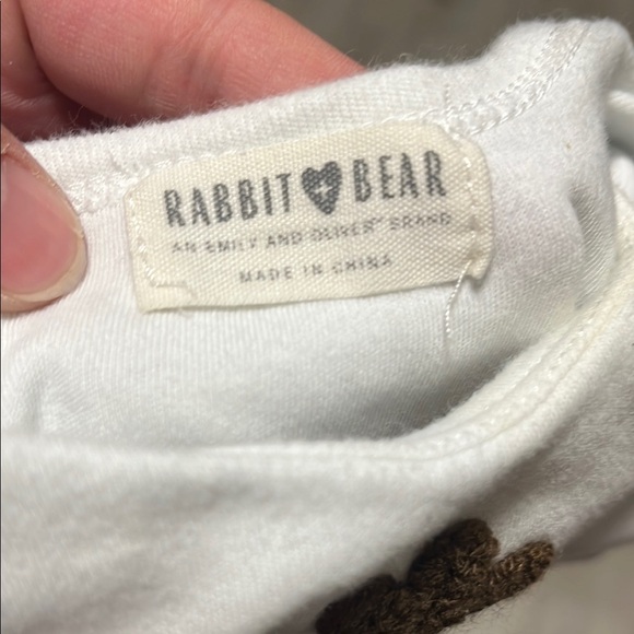 Charming Kids Bodysuit Duo - White and Pink Rabbit + Bear 3M - Picture 2 of 2